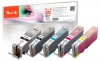 Peach Combi Pack avec puce, XL compatible avec  Canon PGI-550XL, CLI-551XL