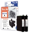 313339 - Twin Pack Peach nero, compatibile con T0711XL bk*2, C13T07114011 Epson