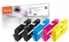 319471 - Peach Combi Pack Plus con chip compatibile con No. 934, No. 935, C2P19A, C2P20A, C2P21A, C2P22A HP
